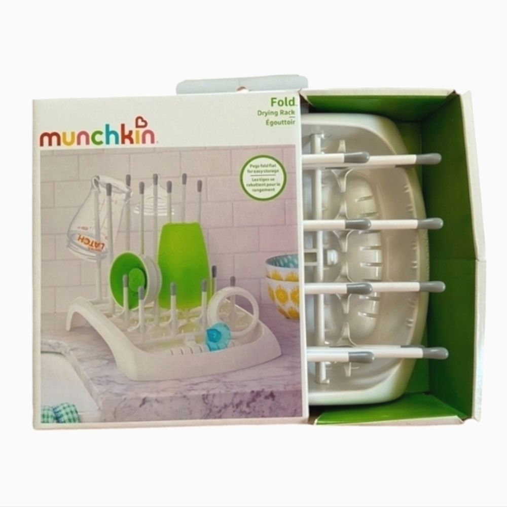 NEW in Box Munchkin Folding Bottle - Dish Drying Rack